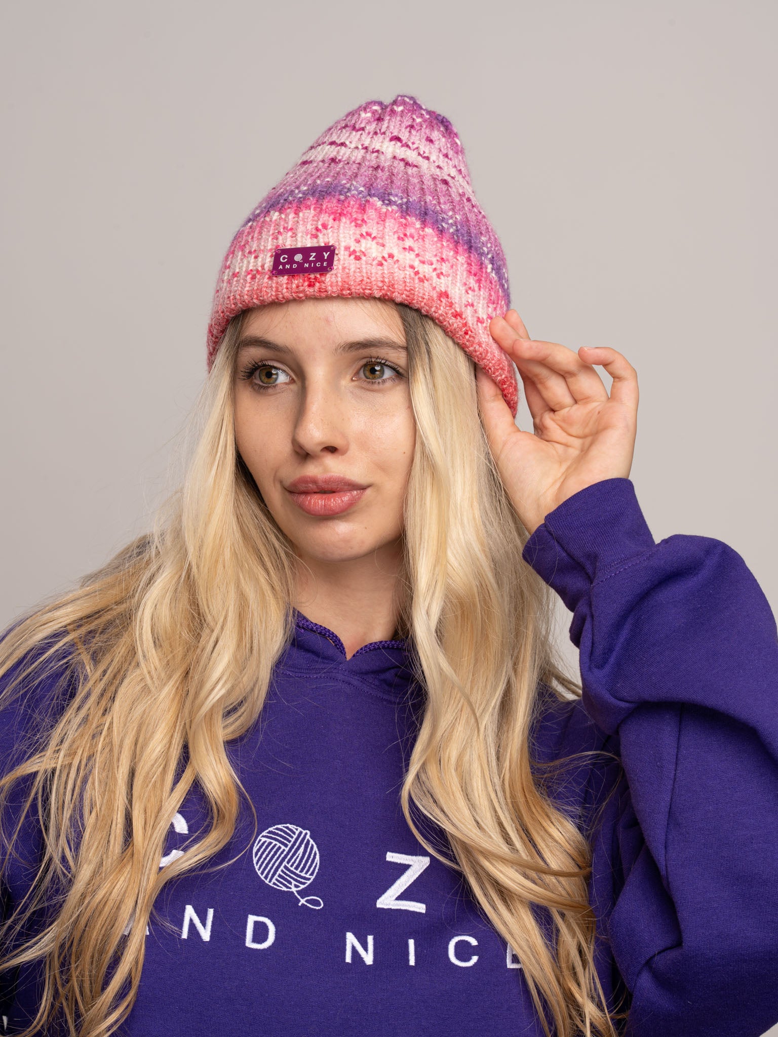 Pink Galaxy Beanie – COZY AND NICE